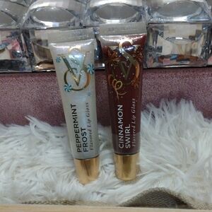 Victoria's Secret Peppermint Frost & Cinnamon Swirl Lip Gloss Duo 🆕